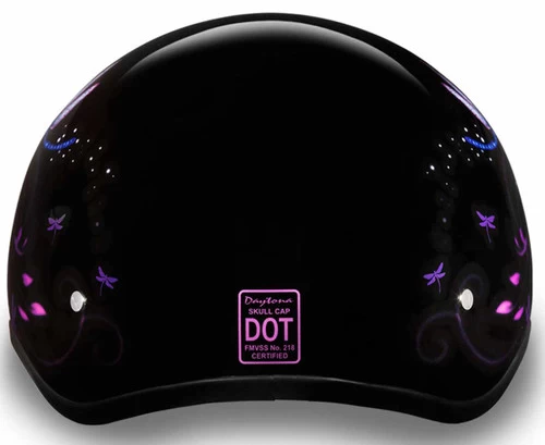Daytona Skull Cap Helmet Dragonfly 5 Daytona Skull Cap Helmet Dragonfly - Image 5