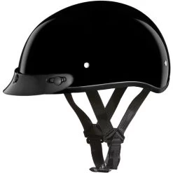 Daytona Skull Cap Helmet Hi-Gloss Black