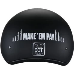 Daytona Skull Cap Make 'Em Pay Helmet -HJC Store daytona skull cap helmet make em pay back 35695.1690674653