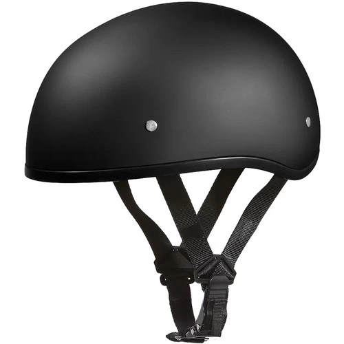 Daytona Skull Cap Helmet W/o Visor Dull Black 1 Daytona Skull Cap Helmet W/o Visor Dull Black