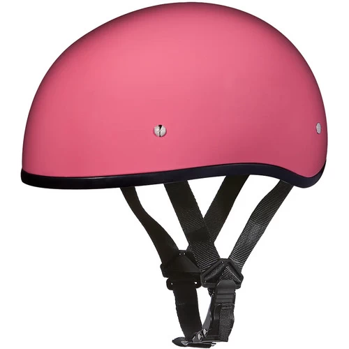 Daytona Skull Cap Helmet W/o Visor Hi-Gloss Pink 1 Daytona Skull Cap Helmet W/o Visor Hi-Gloss Pink