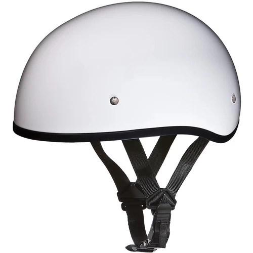 Daytona Skull Cap Helmet W/o Visor Hi-Gloss White 1 Daytona Skull Cap Helmet W/o Visor Hi-Gloss White