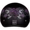 Daytona Skull Cap Helmet Purple Rose