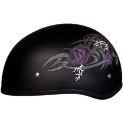 Daytona Skull Cap Helmet Purple Rose -HJC Store daytona skull cap helmet purple rose left 93199.1690675587