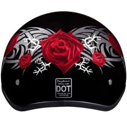 Daytona Skull Cap Helmet Rose