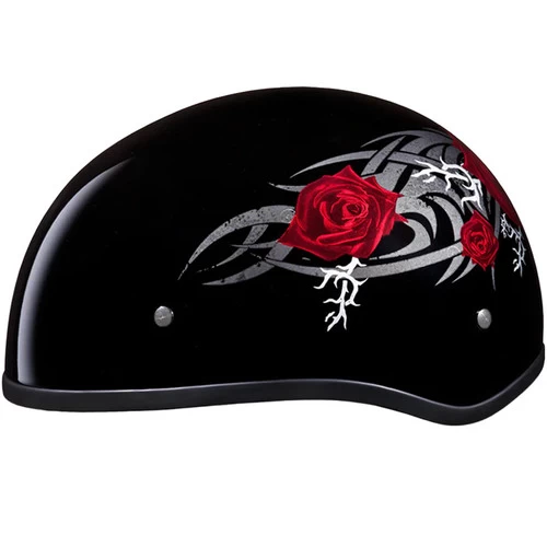 Daytona Skull Cap Helmet Rose 4 Daytona Skull Cap Helmet Rose - Image 4
