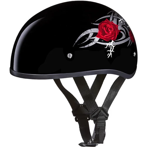 Daytona Skull Cap Helmet Rose 3 Daytona Skull Cap Helmet Rose - Image 3