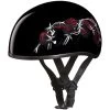 Daytona Skull Cap Helmet Barbed Roses