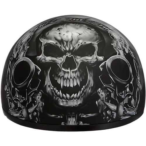 Daytona Skull Cap Helmet Guns 1 Daytona Skull Cap Helmet Guns
