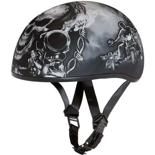 Daytona Skull Cap Helmet Guns 2 Daytona Skull Cap Helmet Guns - Image 2