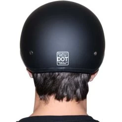 Daytona Skull Cap Helmet USA -HJC Store daytona skull cap helmet worn back 85065.1548985013