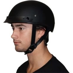 Daytona Skull Cap Helmet USA -HJC Store daytona skull cap helmet worn left 86354.1548985007