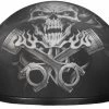 Daytona Skull Cap Helmet Pistons Skull