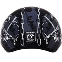 Daytona Skull Cap Skull Chains Helmet -HJC Store daytona skull cap skull chains helmet back 31460.1630461447