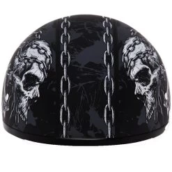 Daytona Skull Cap Skull Chains Helmet -HJC Store daytona skull cap skull chains helmet front 09841.1630461442