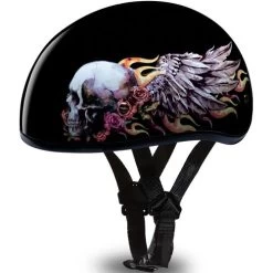 Daytona Skull Cap Skull Wings Helmet