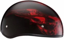 Daytona Skull Cap Helmet Skull Flames Red -HJC Store daytona skull cap with skull flames red helmet right 71618.1517461216