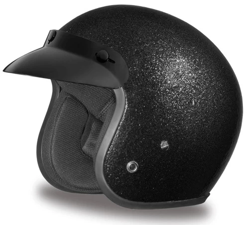 Daytona Cruiser Helmet Black Metal Flake 1 Daytona Cruiser Helmet Black Metal Flake