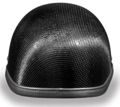 Daytona Hawk Polo Style Novelty Helmet Grey Carbon Fiber -HJC Store daytona novelty hawk carbon fiber helmet grey back 44933.1460317223