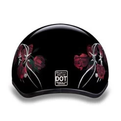 Daytona Skull Cap Helmet Barbed Roses -HJC Store daytona skull cap helmet barbed roses back 00060.1548732366