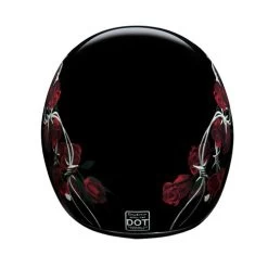 Daytona Skull Cap Helmet Barbed Roses -HJC Store daytona skull cap helmet barbed roses top 85441.1548732374