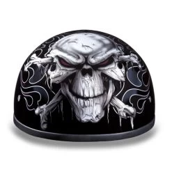 Daytona Skull Cap Helmet Cross Bones