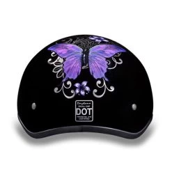 Daytona Skull Cap Helmet Butterfly 9 Daytona Skull Cap Helmet Butterfly -HJC Store daytona skull cap helmet purple butterfly back 70458.1548731524