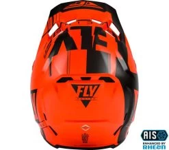 Fly Racing Formula Vector Cold Weather Helmet -HJC Store fly racing formula vector cold weather helmet neon orange charcoal grey back 72628.1566027957
