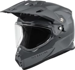 Fly Racing Trekker Solid Helmet -HJC Store fly racing trekker helmet solid grey 97510.1644099846