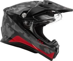 Fly Racing Trekker Pulse Helmet -HJC Store fly racing trekker pulse black camo red shield up 36576.1644107873