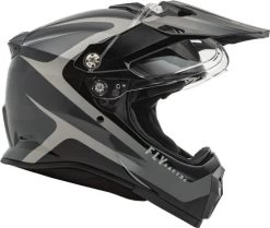 Fly Racing Trekker Pulse Helmet -HJC Store fly racing trekker pulse black grey shield up 00500.1644107830