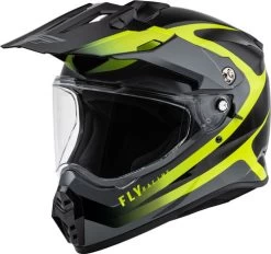 Fly Racing Trekker Pulse Helmet -HJC Store fly racing trekker pulse black hi vis yellow 18336.1644107904