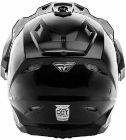 Fly Racing Trekker Solid Helmet -HJC Store fly racing trekker solid helmet gloss black back 02443.1502440606
