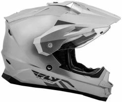 Fly Racing Trekker Solid Helmet -HJC Store fly racing trekker solid helmet silver left 74320.1502505894