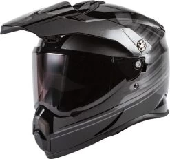 Gmax AT-21 Raley Helmet Black/Grey M -HJC Store gmax at 21 raley helmet black grey smoke shield 83380.1588254615