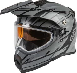 Gmax AT-21S Epic Snow Helmet - Dual Shield -HJC Store gmax at 21s epic helmet dual shield grey black left 02353.1603451091