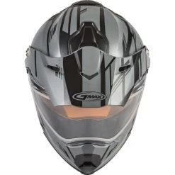 Gmax Youth AT-21Y Epic Snow Helmet - Dual Shield -HJC Store gmax at 21s epic helmet dual shield grey black top 64301.1603553219