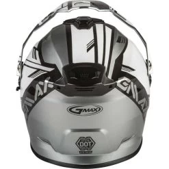 Gmax AT-21S Epic Snow Helmet - Dual Shield -HJC Store gmax at 21s epic helmet dual shield silver white black back 88621.1603451474