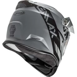 Gmax AT-21S Epic Snow Helmet - Electric Shield -HJC Store gmax at 21s epic helmet electric shield grey black back right 16497.1603448844