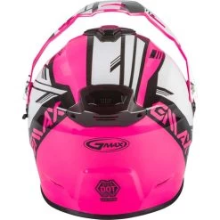 Gmax AT-21S Epic Snow Helmet - Electric Shield -HJC Store gmax at 21s epic helmet electric shield pink white black back 91216.1603448946
