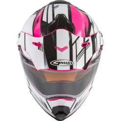 Gmax AT-21S Epic Snow Helmet - Electric Shield -HJC Store gmax at 21s epic helmet electric shield pink white black top 41351.1603448940