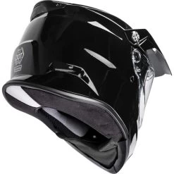 Gmax AT-21S Snow Helmet Solids - Dual Shield -HJC Store gmax at 21s helmet dual shield solid gloss black back right 99024.1603446385