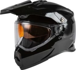 Gmax AT-21S Snow Helmet Solids - Dual Shield -HJC Store gmax at 21s helmet dual shield solid gloss black left 24175.1603446376