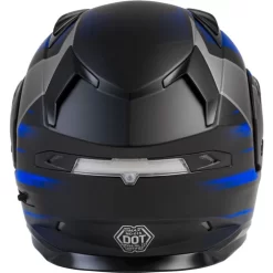 Gmax MD-01S Descendant Helmet - Dual Shield -HJC Store gmax dm 01s descendant helmet dual shield matte black blue back 74319.1669463025
