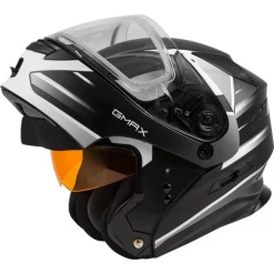 Gmax MD-01S Descendant Helmet - Dual Shield -HJC Store gmax dm 01s descendant helmet dual shield matte black white flip up 70479.1669463119