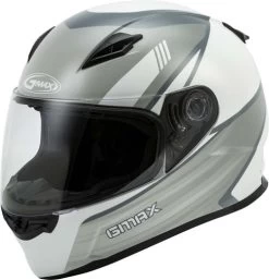 Gmax FF-49 Deflect Helmet White/Blue 3XL