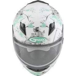 HJC Store -HJC Store gmax ff 49s blossom helmet dual shield white teal grey top 45983.1603344941