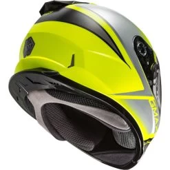 Gmax FF-49S Hail Snow Helmet - Dual Shield -HJC Store gmax ff 49s hail helmet dual shield hi vis black grey back right 67989.1603324334