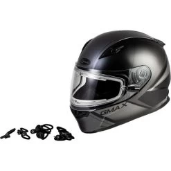 Gmax FF-49S Hail Snow Helmet - Electric Shield -HJC Store gmax ff 49s hail helmet electric shield black grey 24273.1603319026