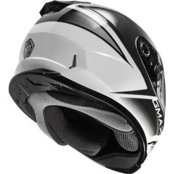 Gmax FF-49S Hail Snow Helmet - Electric Shield -HJC Store gmax ff 49s hail helmet electric shield white black back right 00068.1603319451